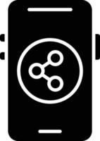 Mobile Share Icon Style vector