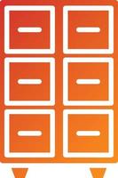 Filing Cabinet Icon Style vector