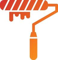 Paint Roller Icon Style vector