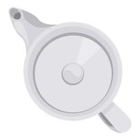 teapot utensil airview vector