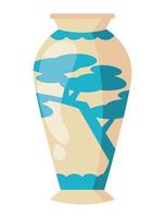 ceramic chinese vase vector