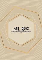 art deco lettering and figures vector