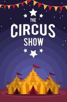 carpa y letras de espectáculo de circo