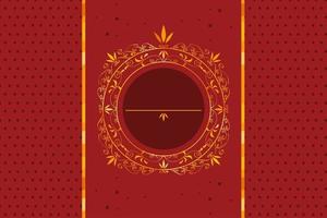 golden monogram dotted background vector