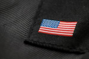 American flag embroidery. photo