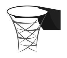 canasta de deporte de baloncesto vector