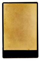 Old cardboard photo frame template isolated on white background. Vertical photography Template