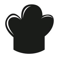 chef hat silhouette vector