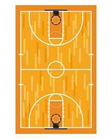 cancha de baloncesto vector