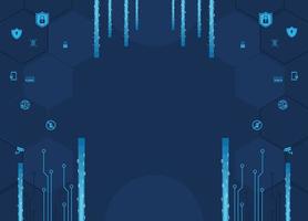 cyber security background vector
