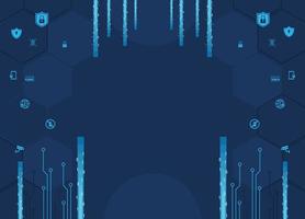 cyber security background vector