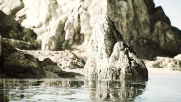 rocky coastline in Sintra Portugal video