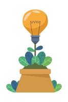 bulb planting innovation vector