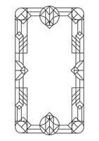 old frame art deco vector