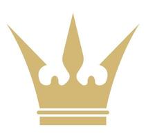 emblema de la corona dorada vector