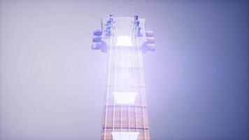 guitarra eléctrica sobre fondo azul video