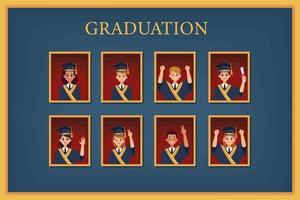 graduates in honor roll vector