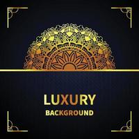 Luxury mandala design color background vector