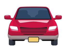 red car front vector