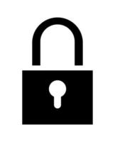 safe secure padlock vector