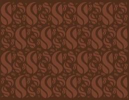 coffee grains pattern background vector