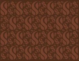 coffee grains pattern background vector