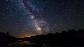 4K Timelapse Sequence of French River Provincial Park, Canada - The Milky Way video