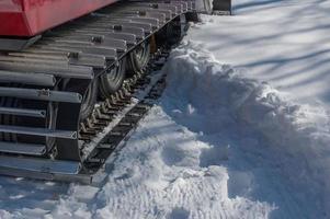 Ski slope preparation photo