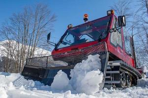 Ski slope preparation photo