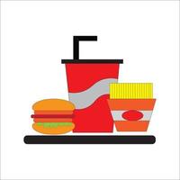 ilustración de gráficos vectoriales de comida rápida buena para el signo de ilustración de comida rápida vector