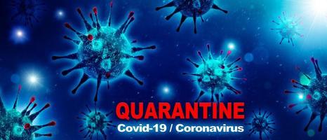 Corona virus background, pandemic risk concept. 3D illustration photo
