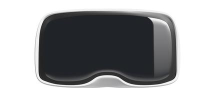 Virtual reality glasses isolated photo