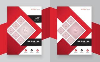 Stylish business annual report brochure and flyer vector template