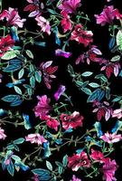 patrón de flores diseño floral transparente botánico tropical bacakground sin costura foto