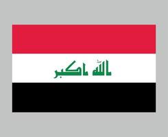 Iraq Flag National Asia Emblem Symbol Icon Vector Illustration Abstract Design Element