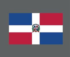 Dominican Republic Flag National North America Emblem Symbol Icon Vector Illustration Abstract Design Element