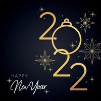 Happy new year template sparkling text Vector