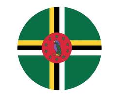 dominica bandera nacional américa del norte emblema icono vector ilustración diseño abstracto elemento