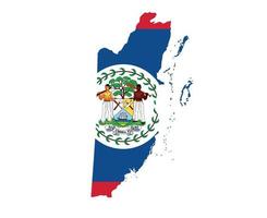 belice bandera nacional asia emblema mapa icono vector ilustración diseño abstracto elemento