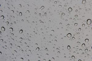 Water drops on glass photo