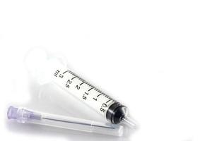 syringe isolate  on white background photo