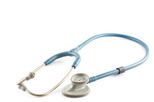 stethoscope isolated on white background photo