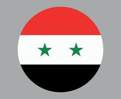 Syria Flag National Asia Emblem Icon Vector Illustration Abstract Design Element