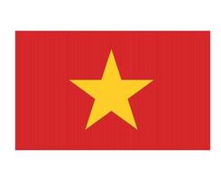 Vietnam Flag National Asia Emblem Symbol Icon Vector Illustration Abstract Design Element