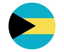 Bahamas Flag National North America Emblem Icon Vector Illustration Abstract Design Element