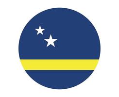 curacao bandera nacional américa del norte emblema icono vector ilustración diseño abstracto elemento