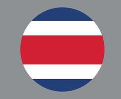 costa rica bandera nacional américa del norte emblema icono vector ilustración diseño abstracto elemento