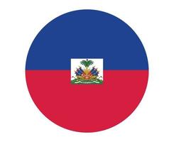 Haiti Flag National North America Emblem Icon Vector Illustration Abstract Design Element