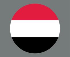 Yemen Flag National Asia Emblem Icon Vector Illustration Abstract Design Element