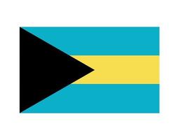 Bahamas Flag National North America Emblem Symbol Icon Vector Illustration Abstract Design Element